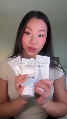 Mon Top 3 des nettoyant pour peau sèche/sensible ! ☁️ #sensitiveskin #dryskin #cleanser #koreanskincare  Mes codes (lien en bio🤍) : LAUTIKA10 (Seven Young) LAUTIKA88 (YesStyle) *codes affiliés