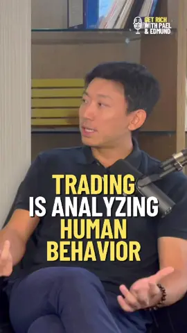 Trading is understanding human behavior. 🧠🎯 #getrichpodcast #stocktrading #stockmarket #trading #fyp