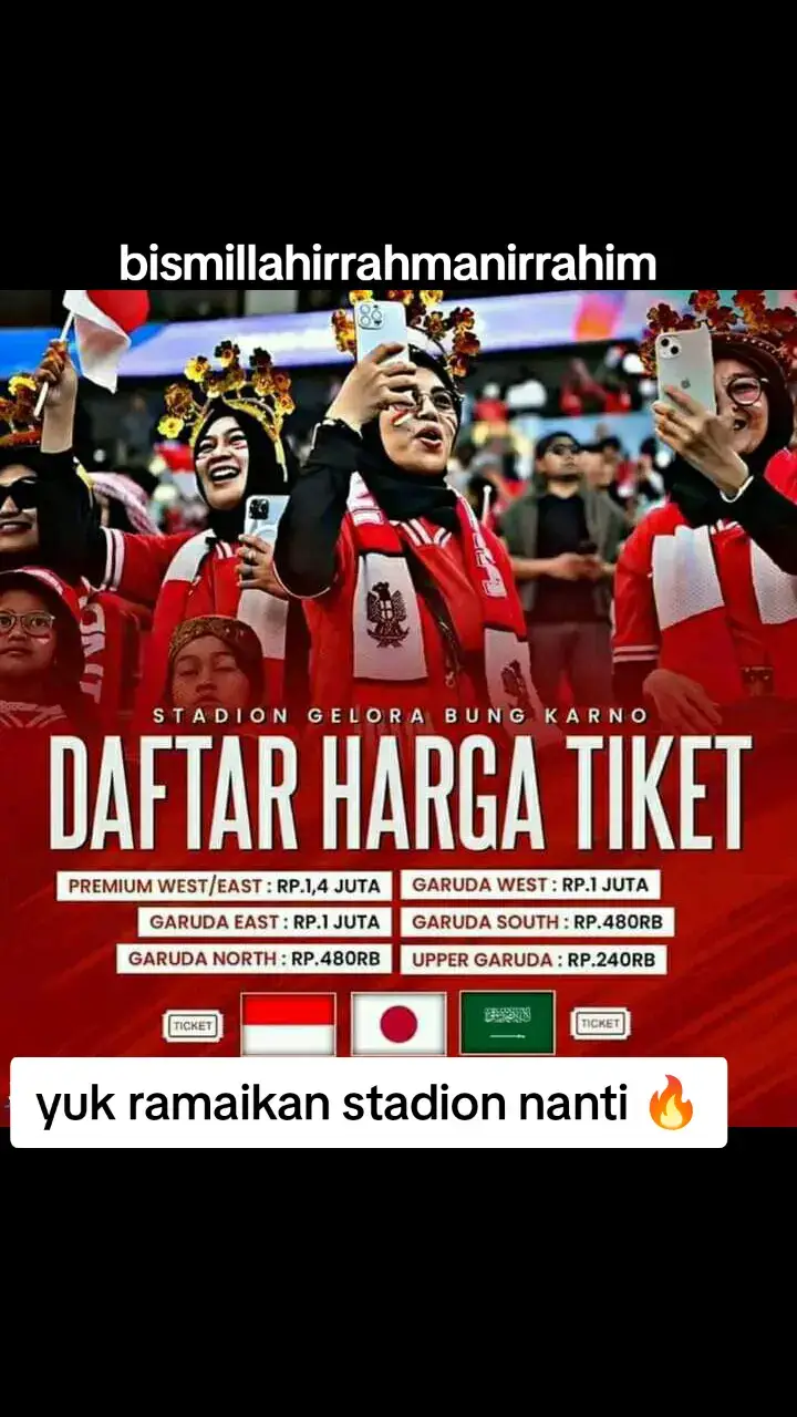 YANG MAU NONTON LANGSUNG... DI GBK.... NIH DAFTAR HARGA.. TIKET MASUK NYA... 🔥🇮🇩🔥 #info #information #timnasindonesia #timnas #timnasday #timnasindonesia🇮🇩 #timnasgaruda #timnasgaruda #high #highlight #highlights #jepangindonesia🇯🇵🇲🇨 #jpan #arabsaudi🇸🇦 #tiket #stadiongbk #indo #timnasindonesia #indonesia #indonesia🇮🇩 #indosiarsports #gbk #tren #trendingvideo #trendingsong #trendingtiktok #trendy #trends #trendingnow #fyp #fypシ゚viral #fyppppppppppppppppppppppp #fypp #fypシ゚ #fypdong #fyppp #fypgakni #fypシ゚viral🖤tiktok #viral_video #viralvideos #viralditiktok #viraliza #menyalaabangkuh🔥🔥🔥🔥🔥 #menyalaabangkuh🔥 #menyalatimnasku🔥🔥🔥 