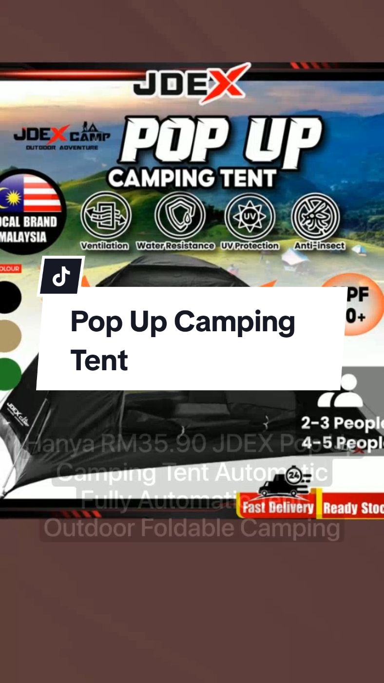 Hanya RM35.90 untuk JDEX Pop Up Camping Tent Automatic Fully Automatic Tent Outdoor Foldable Camping Auto Tents UV Resist Black Green Khemah Camping Waterproof! Jangan ketinggalan! Ketik pautan di bawah #campingtent #autotent #autotentviral#khemahcamping #khemahmurah #khemahcampingmurah #khemahcampingviral #murah #viral #trending #fypシ゚viral #fyp #viralvideo #Popupcampingtent 