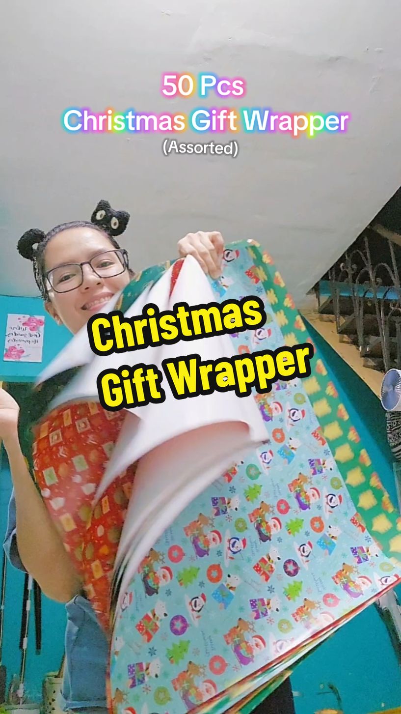 50 Pcs Christmas Gift Wrapper.  #christmasgiftwrapper #giftwrap #giftwrapper #gift #christmasgift 