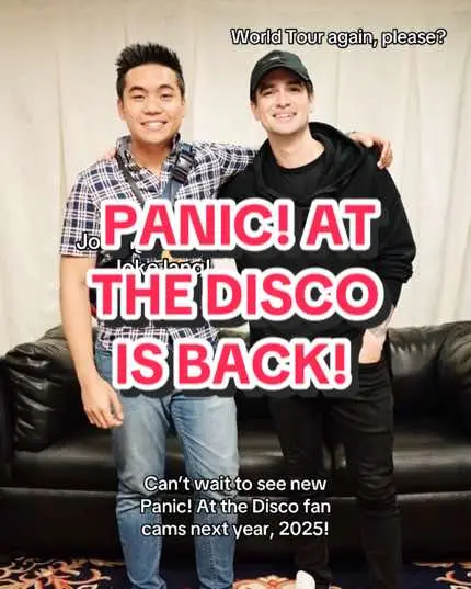 It’s with my great pride to join @Panic! At The Disco next year! Joke lang haha! Can’t wait to see the 2025 fancams from the When We Were Young Festival!! It will surely be fire!! 🔥🔥🔥 #brendonurie #panicatthedisco 