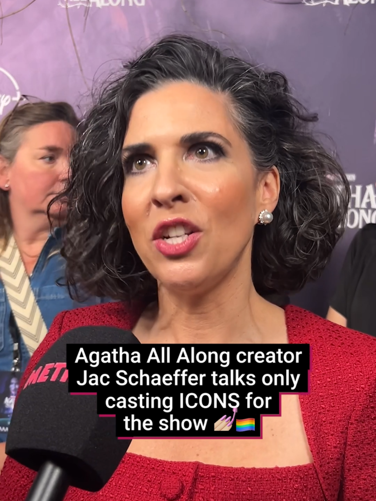 ICONS ONLY 😌💅🏻✨ At the #AgathaAllAlong UK premiere, series creator Jac Schaeffer went into detail about casting ✨ icons only ✨ for her hit @marvel TV show and, well, it definitely paid off. 💅🏻 Agatha All Along has been a hit show with fans, introducing them to an iconic coven of witches, each with their distinctive motives, storylines and powers. Starring @joelocke03, #KathrynHahn, @sasheerzamata, @aepspiderss, #PattiLuPone, #DebraJoRupp and #AubreyPlaza, this coven of witches is one for the history books. 🧙🏼🪄 🎬 Agatha All Along is streaming now on @disneyplus  📲 Follow us for popular entertainment content and more 🎥: @zachaniff  @marvelstudios @disneyplusuk #marvel #agatha #marvel #wanda #wandavision #avengers #mcu #marvelstudios #marveltelevision #kathrynhahn #joelocke #jacschaeffer #usa #agathaharkness #marvelfans #marveledits #superhero #filmtok #tv #movies #witches #disney #disneyuk #disneyplus #fyp #foryourpages