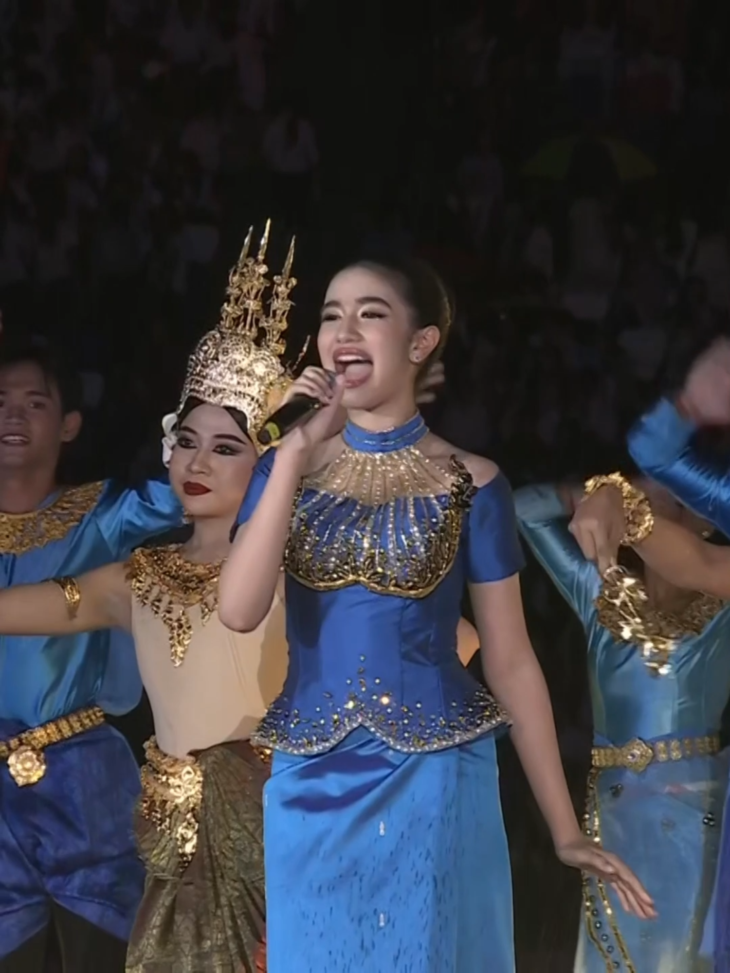 Performing National Games for Funan Techo Canal at the National Stadium is a meaningful honor. Celebrating resilience and unity in this moment is something I hold close. Grateful to be part of this milestone for Cambodia 🇰🇭✨#jennanorodom #norodomjenna #princessjenna #cambodia #funantechocanal #olympicstadiumcambodia