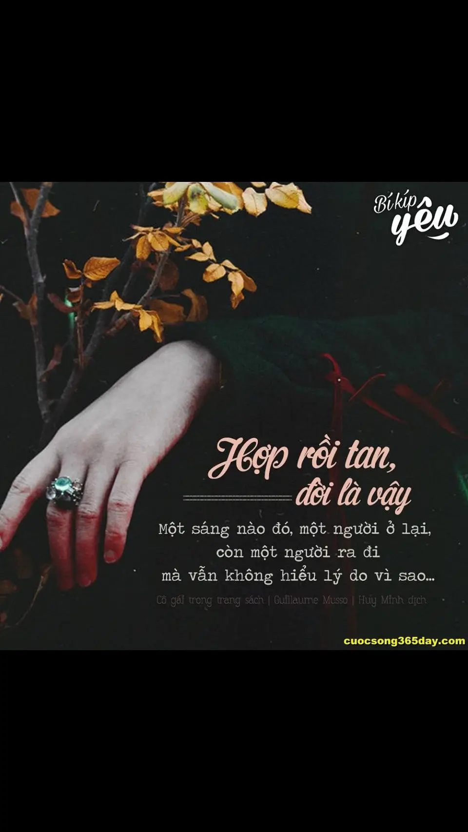 anh chấp nhận dừng lại để bảo vệ tình cảm anh dành cho em anh chả em về với gia đình ,với cuộc sống của em rồi đấy, chúng ta trở về khoảng thời gian người kia chưa từng hiện hữu ,nghe có vẻ nhẹ nhàng ,nhưng thật ra lại rất đau lòng em nhỉ? Phải dừng lại khi tình cảm ngày càng lớn lên ,sâu đâm là một điêu rất khó khăn ,đau lòng và bất lực .Anh khó khăn vì anh đã quen có sự hiện hữu của em mỗi ngày .Anh đau lòng vì anh không đành lòng ,anh bất lực vì anh không thể làm gì khác được .Từ nay anh phải học cách đối diện những ngày tháng không có em ,không có người chia sẻ ,không có người cho anh dựa dẫm cho anh niềm VUi... Anh hy vọng sự im nặng của anh sẽ đem lại bình yên cho em! Anh đau lòng hay không đau lòng chỉ có anh mới biết ,anh khóc nhiều như nào chỉ có anh mới hay ,anh đã có gắng bình thản trong giây phút này ... Anh không mạnh mẽ như vẻ bề ngoài anh có đâu em ,chỉ là anh thu gọn vụn vỡ của mình và chế độ im lặng .Anh yêu em ,nhớ em và rất thương em nhưng anh không cho phép mình làm gánh nặng thêm cho em nữa ,bởi anh biết sự im lặng ra đi là tốt cho em lúc này Anh không biết em có nuối tiếc đoạn tình cảm này không ?Nhưng đến sau cùng anh vẫn mong em được hạnh phúc ... Chúng ta quay lại đúng vị trí của mỗi người ,nhưng anh chưa từng hối hận vì đã gặp em .Anh cũng không xem những ngày qua là một sai lầm cũng không xem đó là một bài học .Anh xem đó là một kỷ niệm là một chặng đường đẹp anh giữ riêng góc kín trong tim mình.      Chúc Em HP Trên Con Đường Em Đã Chọn. NGƯỜI YÊU EM HƠN CẢ BẢN THÂN.!