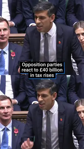 Leaders from opposition parties have reacted to Labour’s Autumn budget, announced by Chancellor Rachel Reeves yesterday... 👀💰 The budget included £40 billion of new taxes, which Labour says will plug a hole in public finances and allow for investment in public services like the NHS. The Office for Budget Responsibility (which assesses the health of the UK's economy) said the economic measures would overall ‘leave GDP largely unchanged in five years.’ Let us know your thoughts! #fyp #budget #rachelreeves #politics #uk #uknews