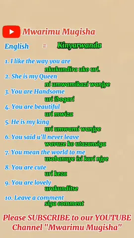 Menya icyongereza byoroshye #tiktokrwanda🇷🇼 #tiktokburundi🇧🇮 #fyp #viralvideo #fypp #tiktok #tiktokamerica