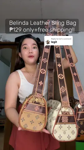 Replying to @Cel Grabe di parin makapaniwala na ₱129 mo na lang mabibili ngayon naka free shipping pa! #belinda #belindabag #2waybag #shoulderbag #slingbag #leatherbag #leatherslingbag #bagforwomen #bagrecommendation #bigsale #freeshipping #fyp #trendingbag 