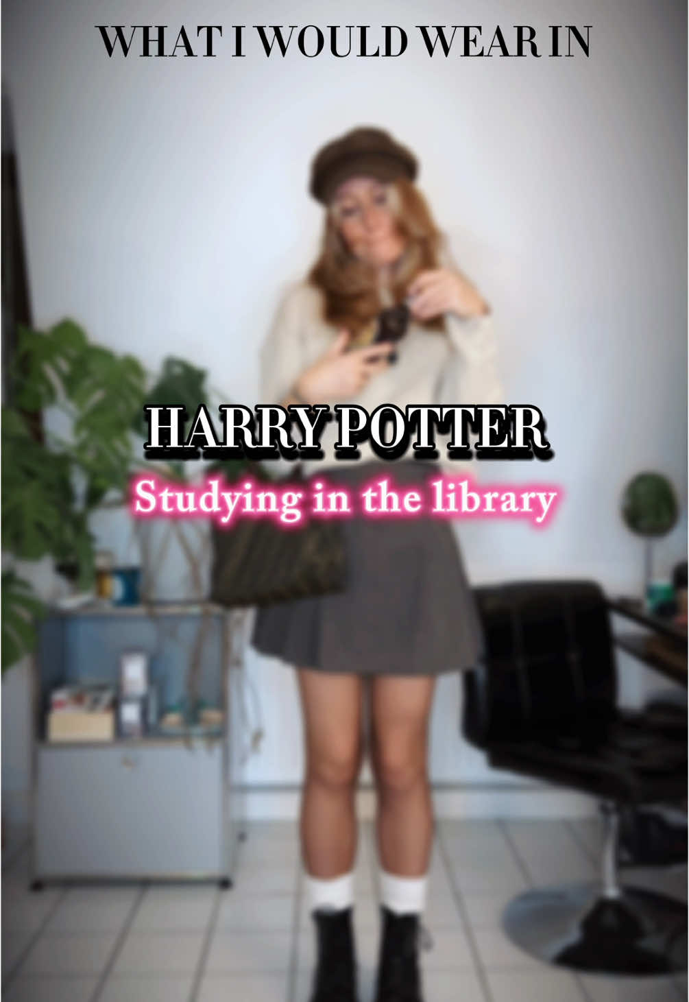 What I would wear in Harry Potter studying with Hermione Granger 🥰🖤 #harrypotter #harrypottertiktok #hptiktok #outfit 