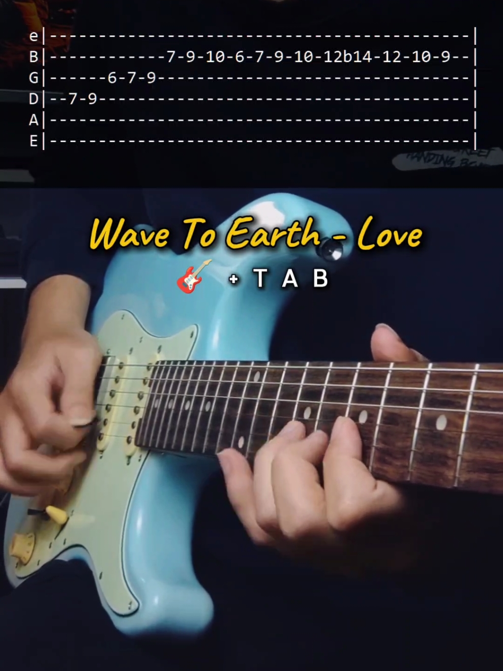 wave to earth - love (intro+tab)..  #wavetoearth #Love #guitartabs #electricguitar #guitartutorial #guitartok #foryou 