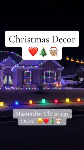 Basic is not in my forte 😆❤️🎄🎅🏼 especially not when it comes to Christmas Decor.. absolute maximalist! #maximalistchristmas #christmastiktok #christmastime #christmas2024 #christmasiscoming #christmas #maximalist #c9christmaslights #christmaslights #outdoorchristmasdecor #blowmolds #luminaries #christmastreedecorating @blakebeckmann1 