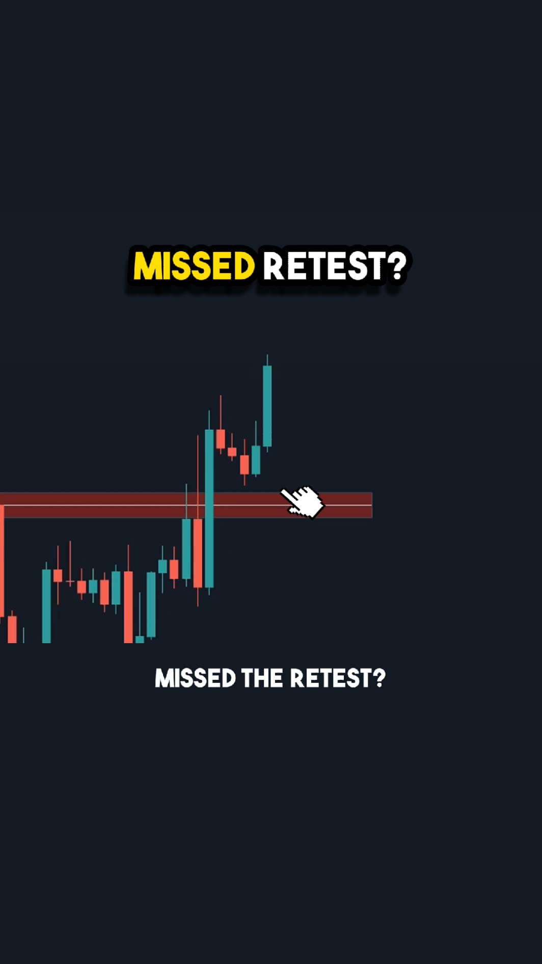 Missed the Retest? ❌ Don’t sweat it!  Sometimes the price almost comes back to retest… then takes off without us. It’s tempting to jump in, but FOMO can mess up our strategy. 💸 Instead, be patient! Wait for the next valid Break and Retest setup. Remember, it’s all about discipline and sticking to the plan. 📈