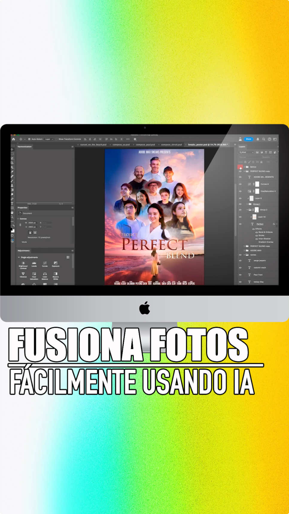 Fusiona fotos usando inteligencia artificial @Adobe #adobe #inteligenciaartificial #ia #ai #foto #tecnologia #adaptateoapartate #diegoquiroz 