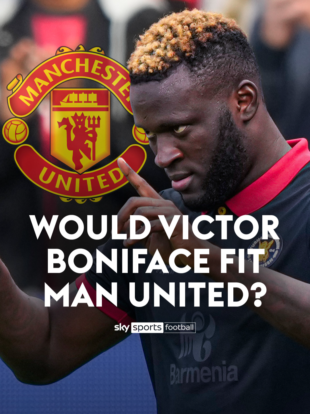 Would Victor Boniface be the perfect fit for Manchester United? 🔍 #manchesterunited #football #manunited