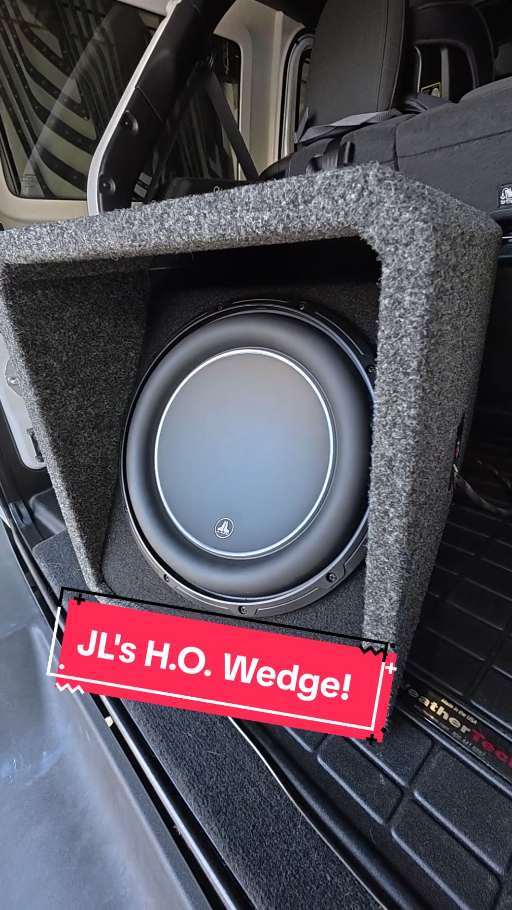 The HO Wedge from @JLAudioInc  sounds amazing! Responsive, accurate, and substantial! This has got to be one of my favorite pre-loaded enclosures now. Thanks to JL Audio for being a sponsor of the channel making the videos possible!