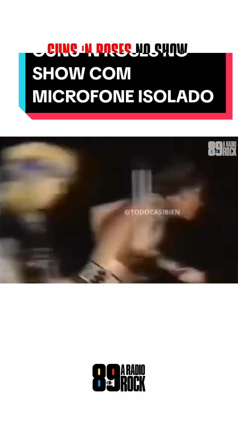 GUNS 'N ROSES NO SHOW COM MICROFONE ISOLADO  Créditos: gunsnroses.global #89 #89fm #89fmaradiorock #aradiorock #radiorock #vivaorock #rock #gnsnroses 