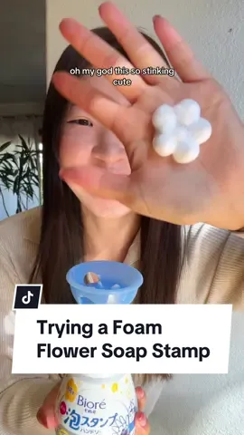 Not a necessity, but definitely brings joy 🫧🌸 #flowersoap #flowersoapfoam #soapstamp #soapstamping #flower #soap #foamsoap #foamsoapdispenser #eatsbyrachel 