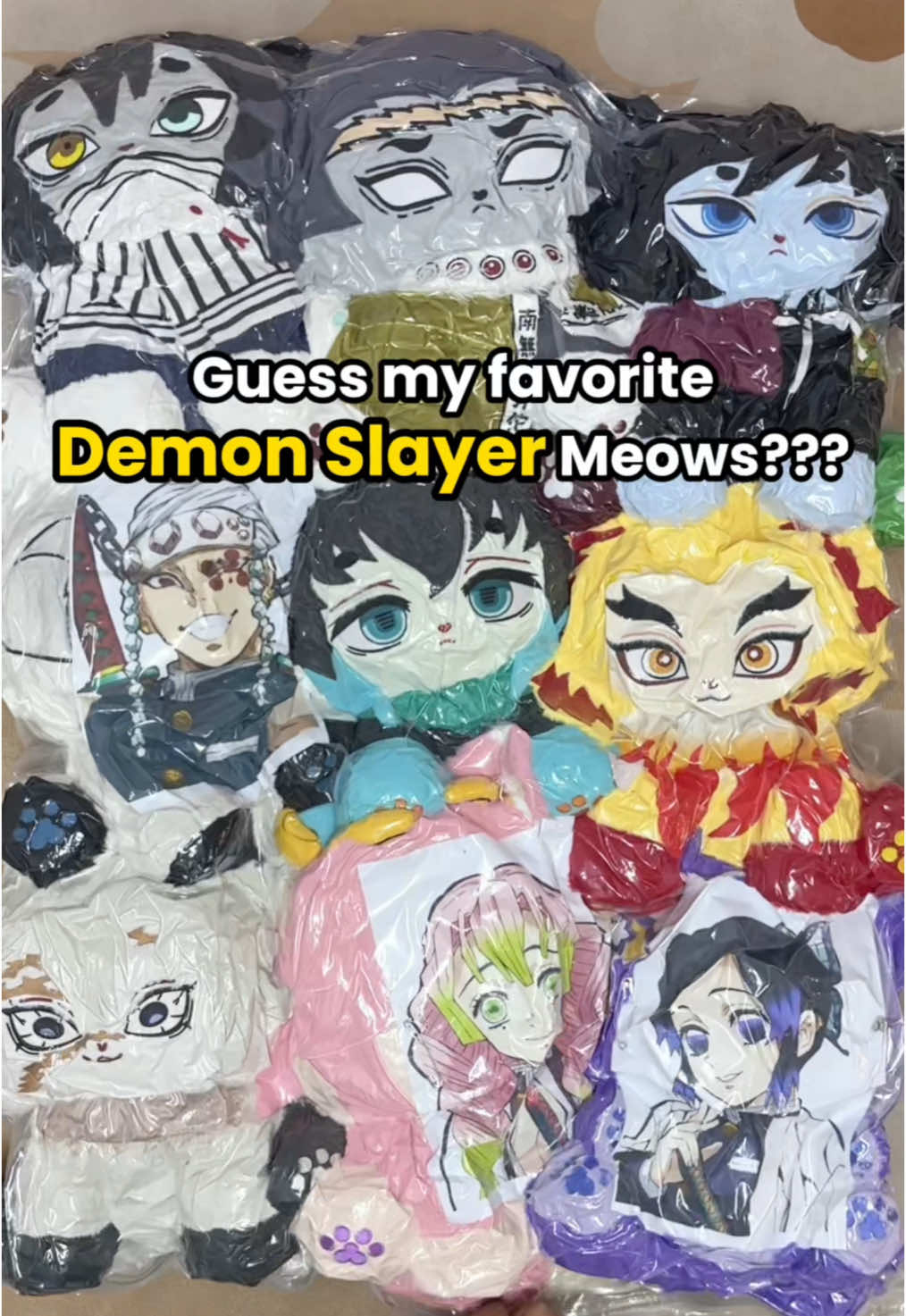 Guess my favorite Demon Slayer Meows??#hashira #giyu #gyomei #obanai #tengen #muichiro #rengoku #sanemi #shinobu #mitsuri #demonSlayer #kimetsunoyaiba #kny #kimetsu_no_yaiba #animeedit #plush #plushtoys #fyp 