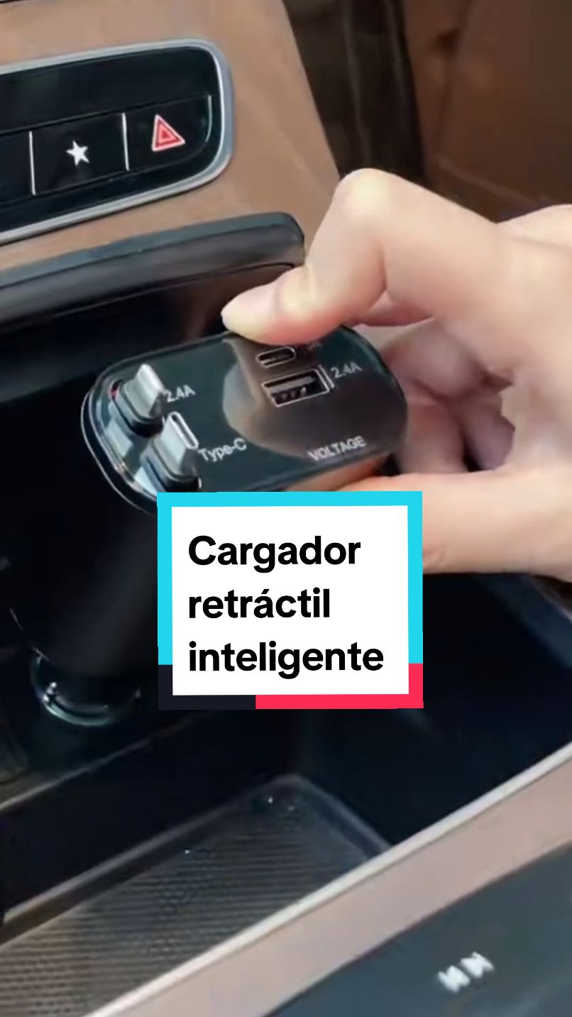 Cargador retráctil para auto inteligente Disponible aquí  en MG import!!🤩😎🥳👍🏻😉 #virał #fypシ゚ #auto #accesorios #accesoriosparaautos 