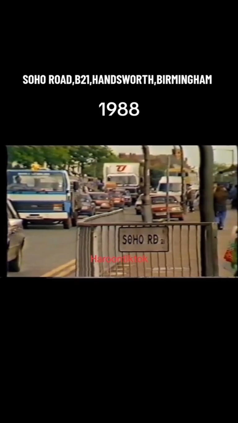 Soho Road,Handsworth,B21,Birmingham in the year 1988 36 Years ago #for #video #fyp #sohoroadbirmingham 