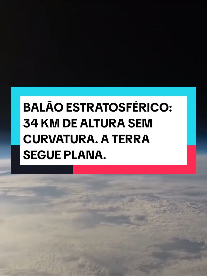 Balão estratosférico: imagens mostram o horizonte sem curvatura e completamente nivelado. Segundo dados da Terra Globo, é possível notar a curva da Terra a partir de 10 km de altitude e que fique ainda mais evidente a partir de 15 km de altitude. Com base nas imagens mostradas, o balão subiu a 34 km de altitude, e não há nada de curvatura nas filmagens. #mundoplano #reinoplano #terraplanismo #terraeplana #aterraeplana #sistema #matrix 