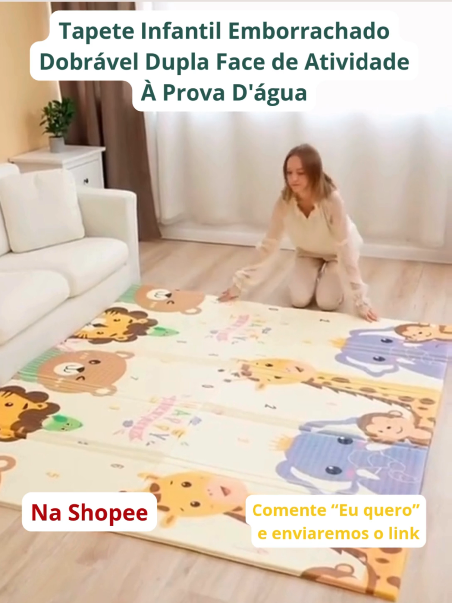 Tapete Infantil Emborrachado Dobrável Dupla Face de Atividade À Prova D'água Na @shopee_br Acesse já: https://www.pouparia.com.br/promotion/tapete-infantil-emborrachado-dobrvel-dupla-face-de-atividade-prova-dgua-Jk65P #tapete#tapeteeducativo#tapetedobrável#tapetedeatividade#achadinhodashopee#shopee#crianças#bebê