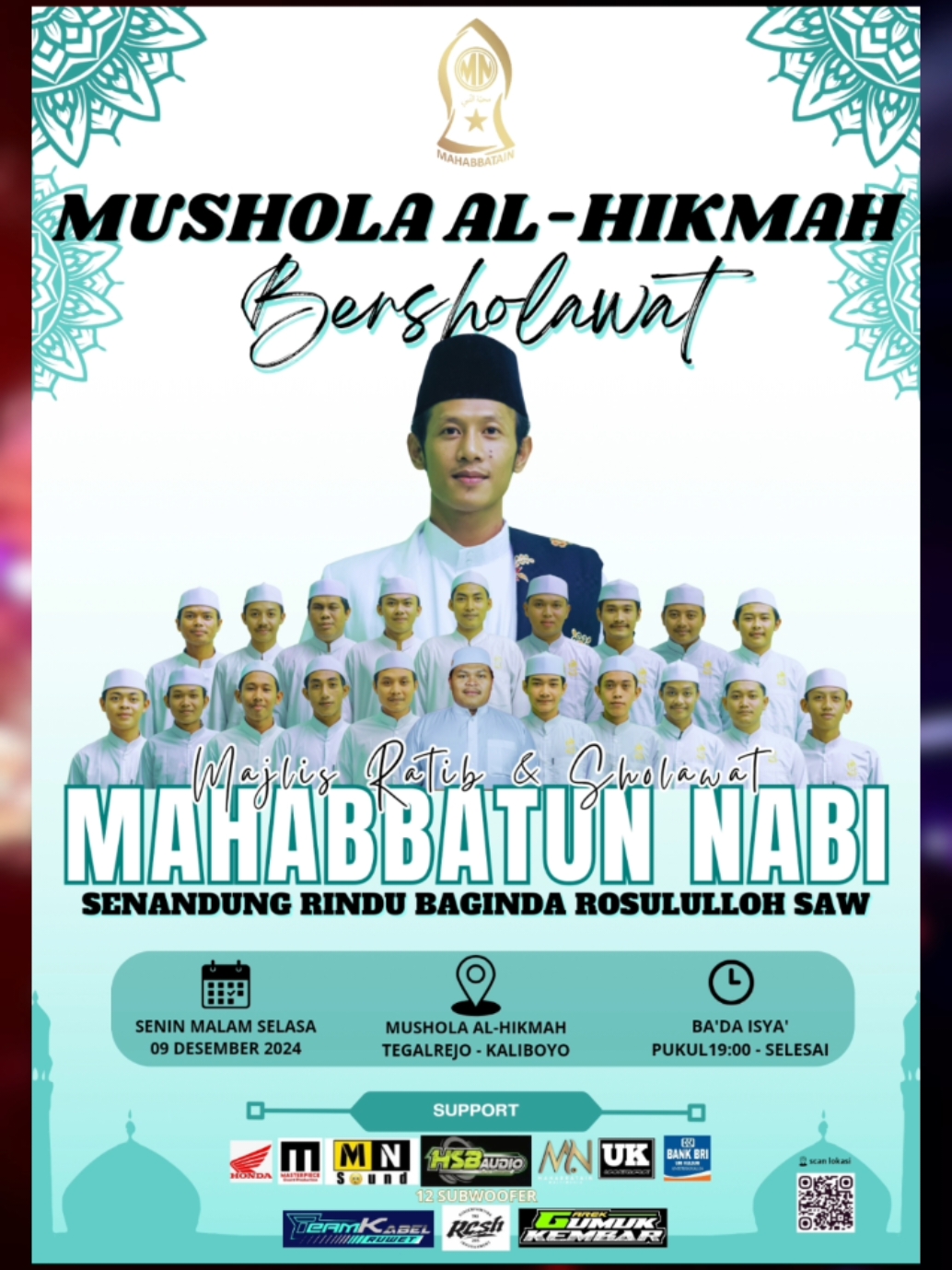 MUSHOLA AL-HIKMAH TEGALREJO BERSHOLAWAT  @majlis_mahabbatunnabi  @EDI HSB  @ust..abdul.halim  #fyp #sholawat #mahabbatunnabi #hsbaudio #sholawatnabi #yathoybah 