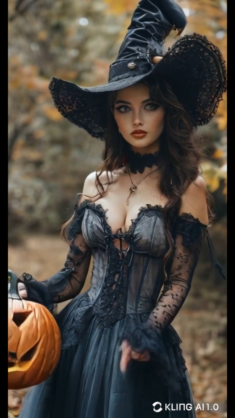 Sztuczna inteligencja pomaga mi tworzyć piękne kobiety w stylu halloweenowym.  #aivideogeneration #aigenerated #aivideo #aitok #ai #beauty #aitok #aibeuty #aiwomen 