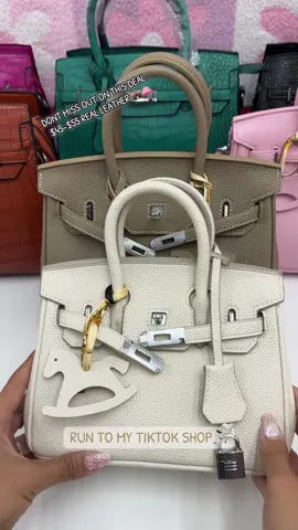 NEW REAL LEATHER BAG IN STORE,  GO CHECK IT OUT😇 #affordablefashion #handbagscollection #handbag #pursetok #handbagcollection #pursecollection #birkin #popular #trending #fasion #fasiontiktok #leather #luxurybags #cute #fyp #bagtok #baghaul 