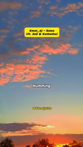 MKK hitmaker has a new song out ‘Qoma’ #yanolyrics #SAMA28 #amapianovibes #amapianoisalifestyle #amapiano #lyricsvideo #afrohouse 
