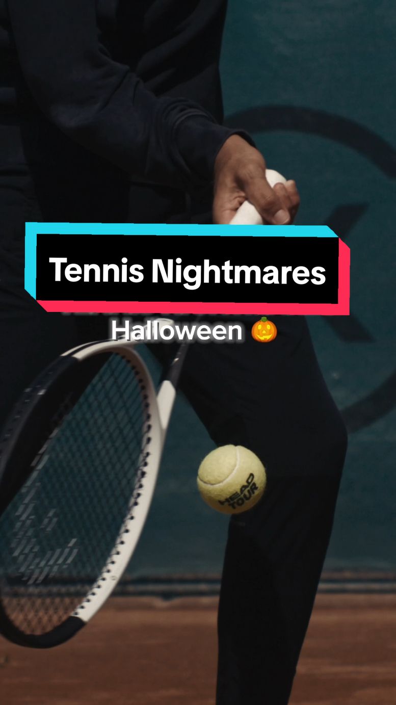 🎥 @LK_practice 👌 Vision of horror. 🤣🎃 #tennis #tennislegend #tenis #tennislife #tennisplayer #halloween 