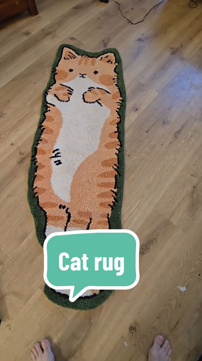 I'm obsessed with this cat rug!! #cats #catrug #catdecor #giftforcatlover #tiktokholidaydeals #tiktokholidayhaul #tiktokcybermonday #cozycountdown #tiktokblackfriday #christmasgiftideas #christmasgift 