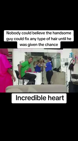 Nobody could believe the handsome guy could fix any type of hair until he was given the chance#incredibleheart #virals #nollywoodmovies 
