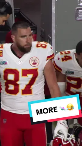 You heard the man! More candy! 🍬🍭 #chiefs #more #candy #traviskelce #halloween #trickortreat 