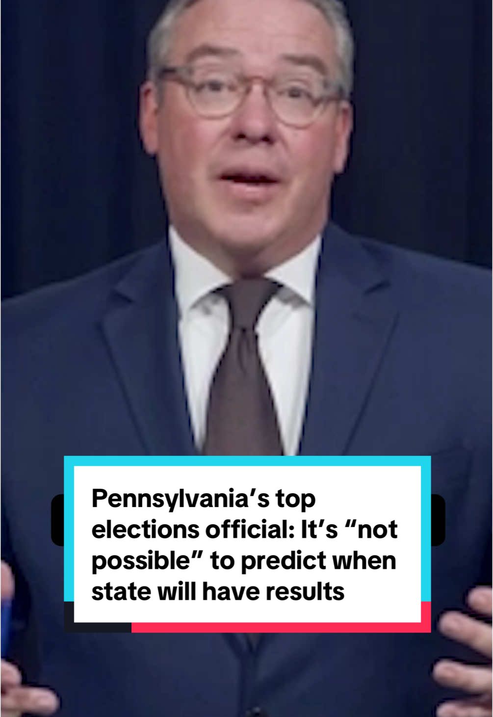 Pennsylvania's top elections official, Al Schmidt, said Thursday that it's 