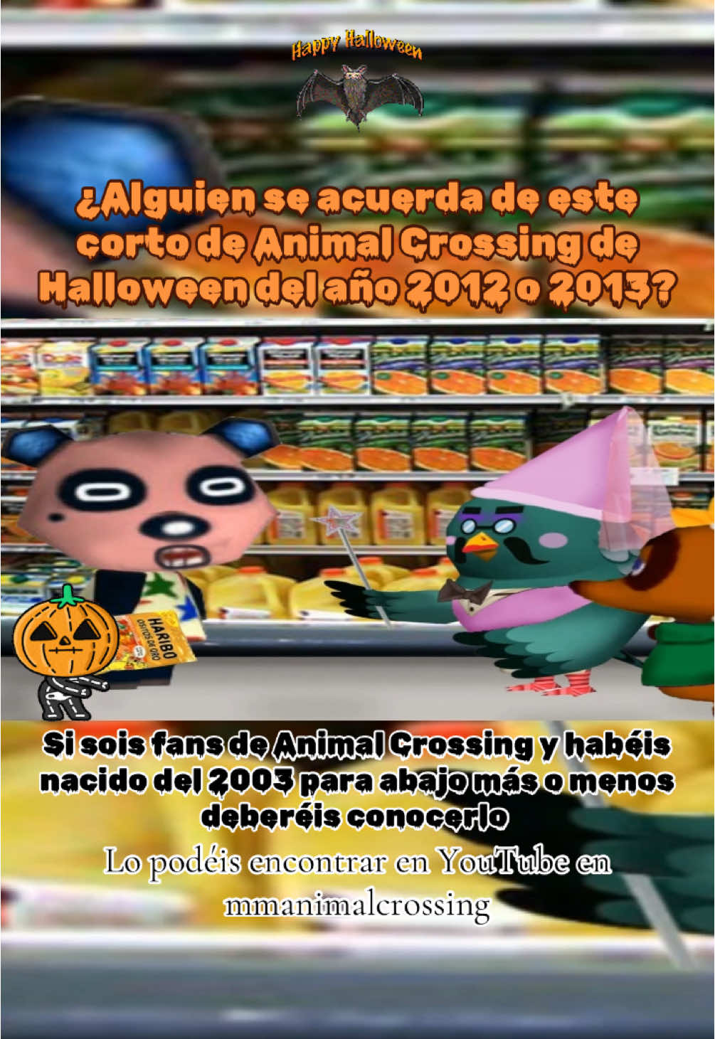 📺 ¿Alguien vio este Corto sobre Halloween de Animal Crossing? Si no me equivoco era del 2012 o 2013 y estaba todo guapo tiene mucho Humor de la epoca.   #AnimalCrossing #Halloween #Corto #TomNook #Figaro #Katrina #Pando #España2012 #España2013 #2012 #2013 #ParaTiiiiiiiiiiiiiiiiiiiiiiiiiiiiiii #ParaTi 