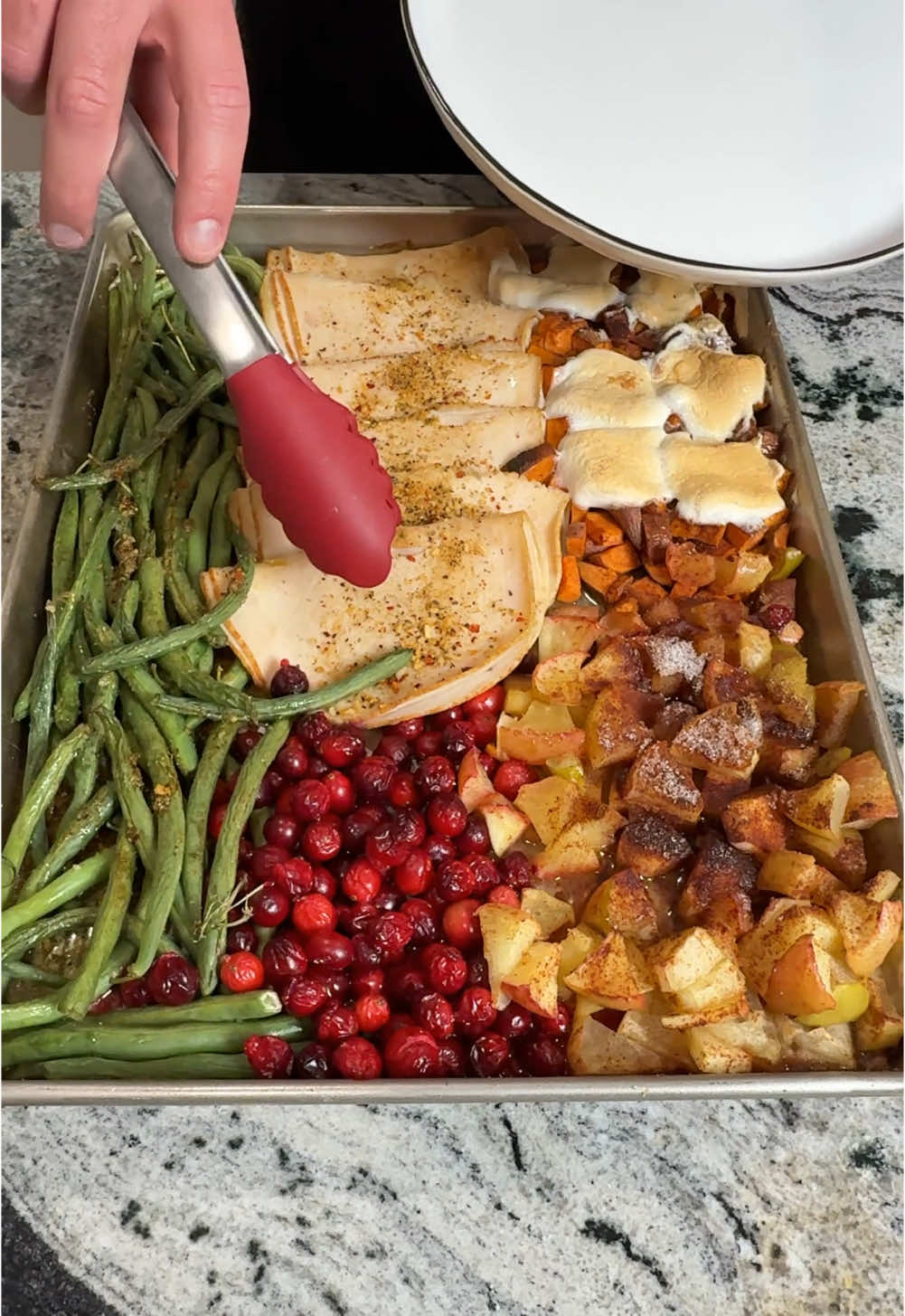 One pan thanksgiving meal #EasyRecipes #thanksgivingdinner #easycooking