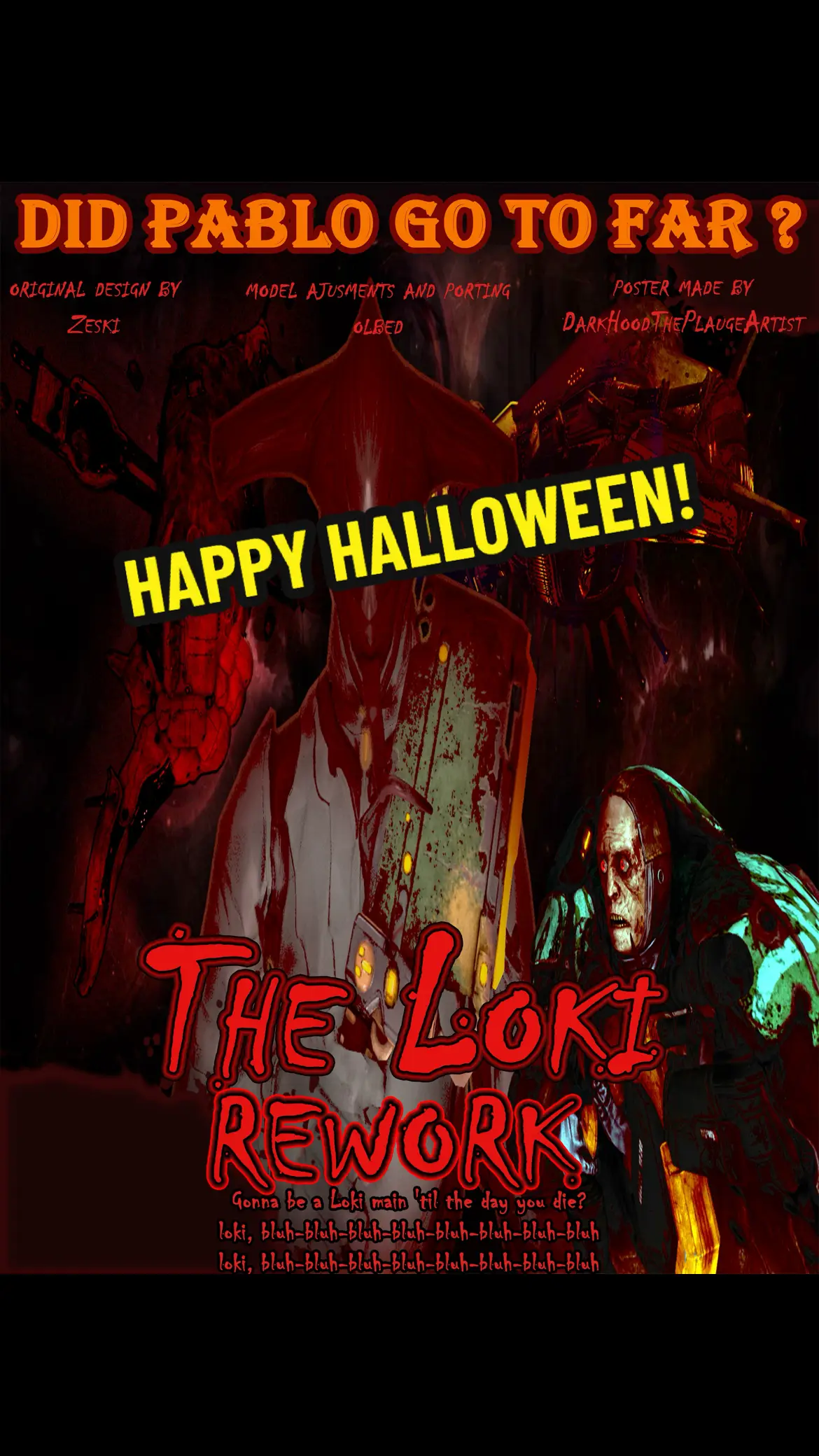 #sfm #Halloween #Warframe #poster #horror 