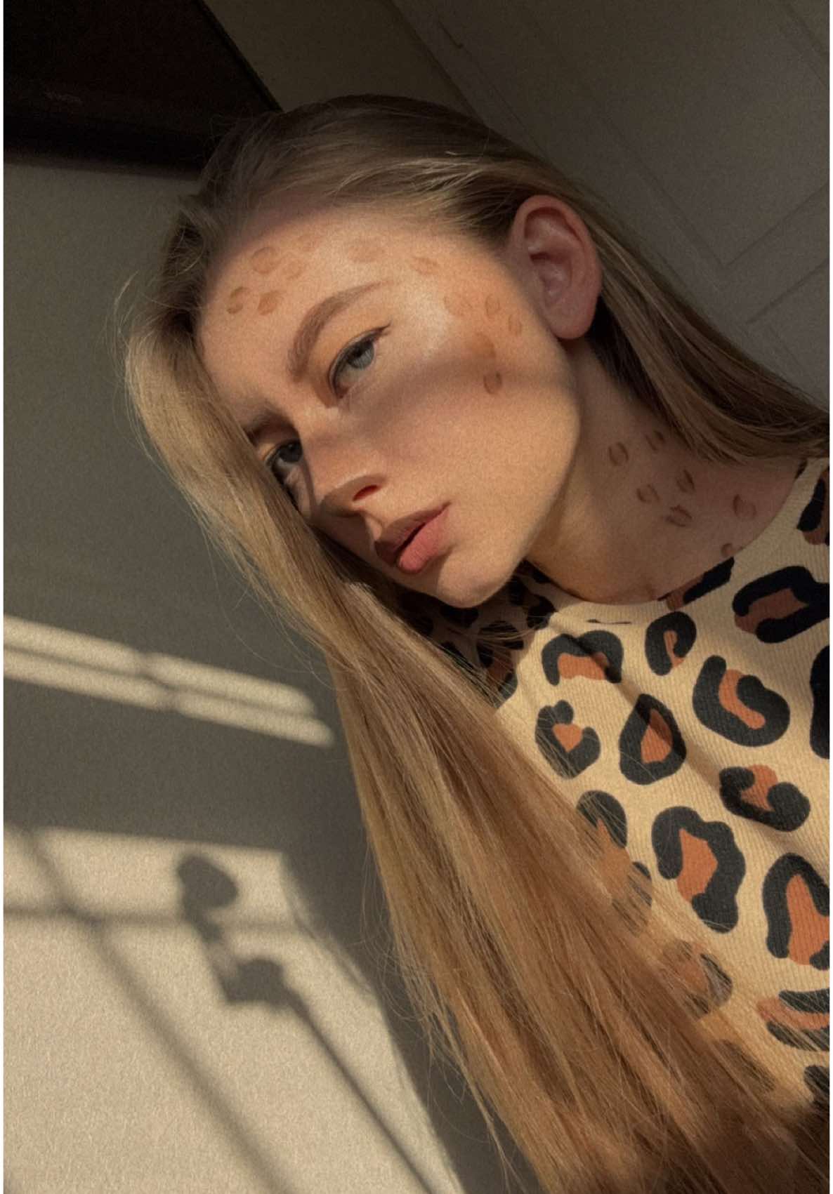 Leopard🐾#fyp #halloween #make #leopard #transformation #rec #fypシ 