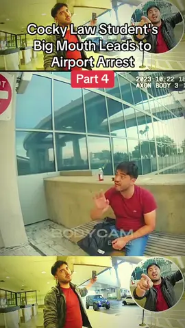 Cocky Law Student's Big Mouth Leads to Airport Arrest #police #policeofficer #cops #copsoftiktok #policeoftiktok 