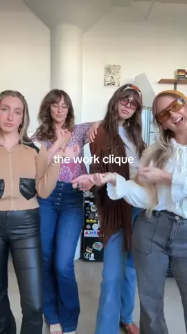 getting groovy with my fave coworkers on set ✌️🎃 #worklife #worktiktok #70soutfit #70shalloween  #halloweenworkcostumes 