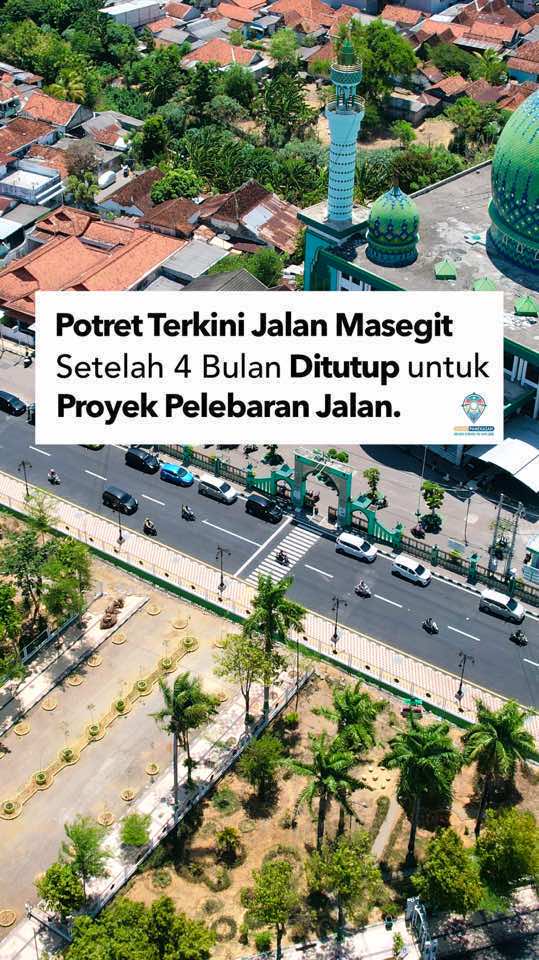 Potret Terkini Jalan Masegit pasca Proyek Pelebaran Jalan. Setelah empat bulan pengerjaan, proyek pelebaran Jalan Masegit akhirnya selesai dan siap untuk dilalui. Perubahan yang paling mencolok adalah trotoar dan jalan yang kini semakin lebar dan rapi. Dengan selesainya proyek ini, diharapkan lalu lintas di daerah tersebut menjadi lebih lancar dan aman, menciptakan lingkungan yang lebih baik untuk pengguna jalan.  #enjoypamekasan #lebihtahupamekasan #kotapamekasan