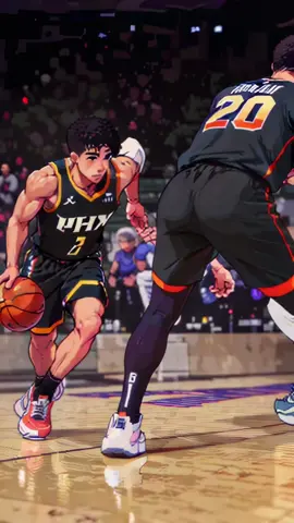 Wet like I’m  #shorts #NBA #nbahighlights #nbaedits #animation #basketball #fyp #viral #ai #phoenixsuns #suns #devinbooker #dbook #booker #madewithmagichour  📷: @owenwwhite  🏀: @dbook @suns  Make your own AI video at https://magichour.ai 
