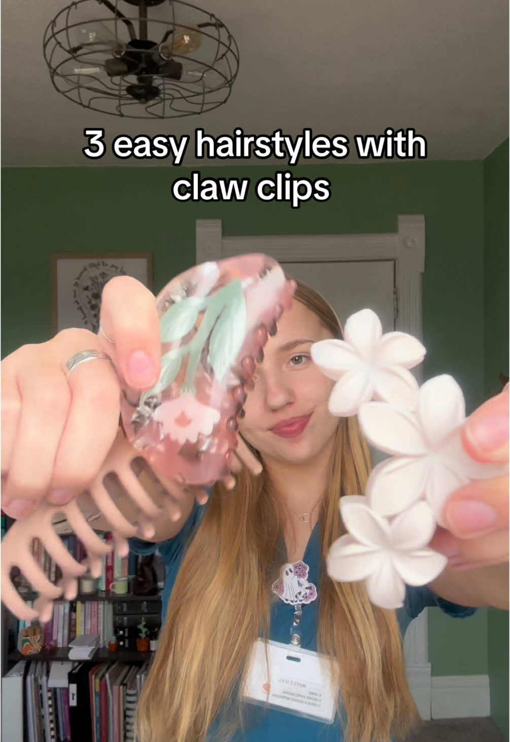 Some of my go to hairstyles for work  #hairinspo #hairstyles #clawclip 