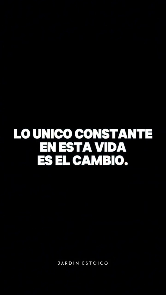 En esta vida, lo único constante es el cambio. Cada día nos presenta nuevas oportunidades para aprender, crecer y adaptarnos. Resistirse al cambio es detener nuestro propio progreso, pero cuando lo abrazamos, encontramos el verdadero potencial que hay dentro de nosotros. Las etapas cambian, las personas cambian, y nosotros también.  Que cada cambio te impulse a ser una versión más auténtica y fuerte de ti mismo, porque en el fluir de la vida, solo quienes aceptan la transformación encuentran paz y poder. #motivacion #fyp #parati 