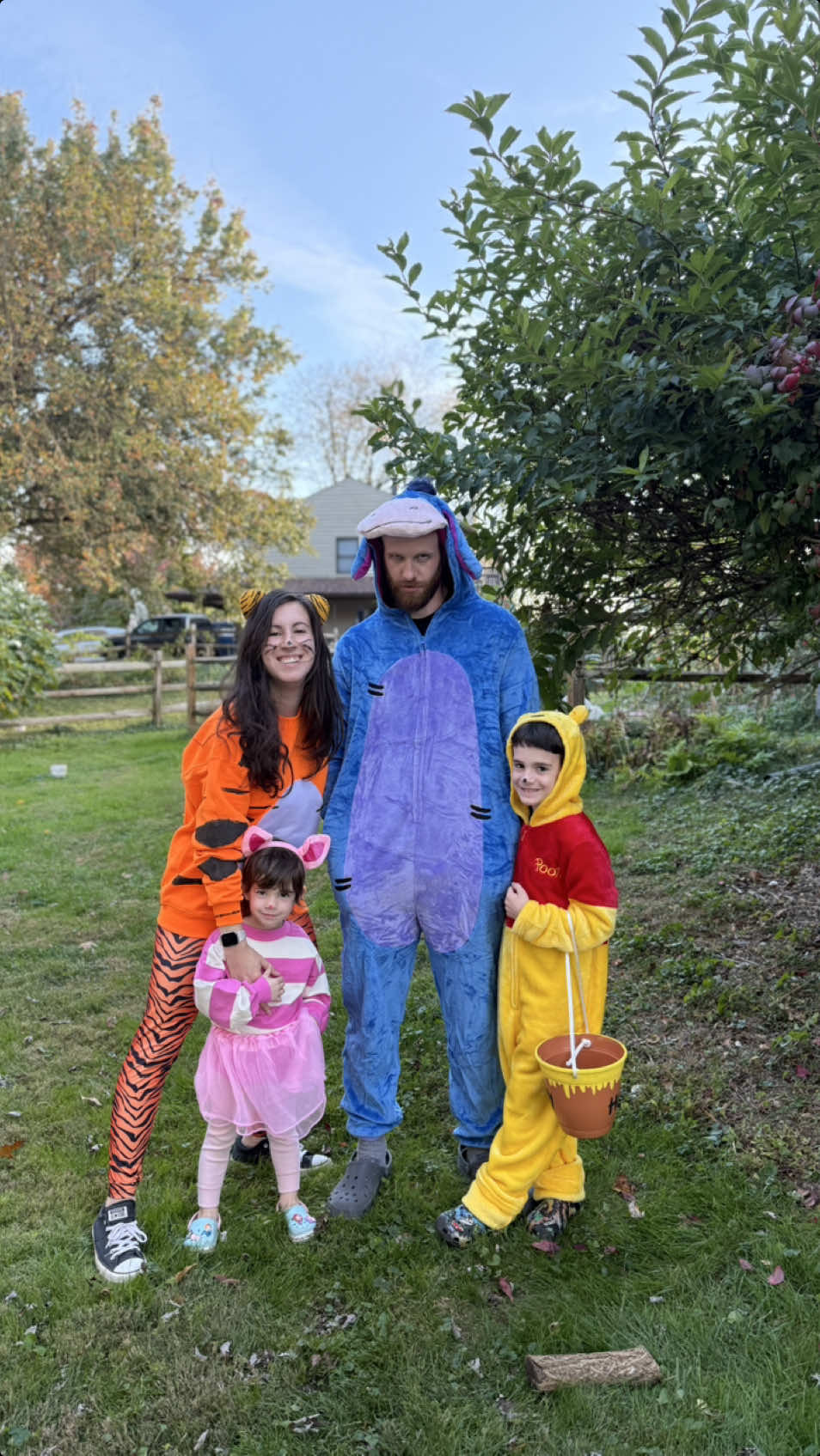 Happy Halloween from our 100 acre crew to yours!!  #winnie #familycostume #halloweenlook #halloweencostume #halloweenishere 