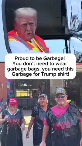 That’s my president! Trump has my vote! ❤️ #trump #garbage #garbagetruck #trumpgarbage #garbagefortrump #trumprally #maga #trumpsupporters #makeamericagreatagain🇺🇸❤️ #november5th #votetrump #trumpshirt #election2024 