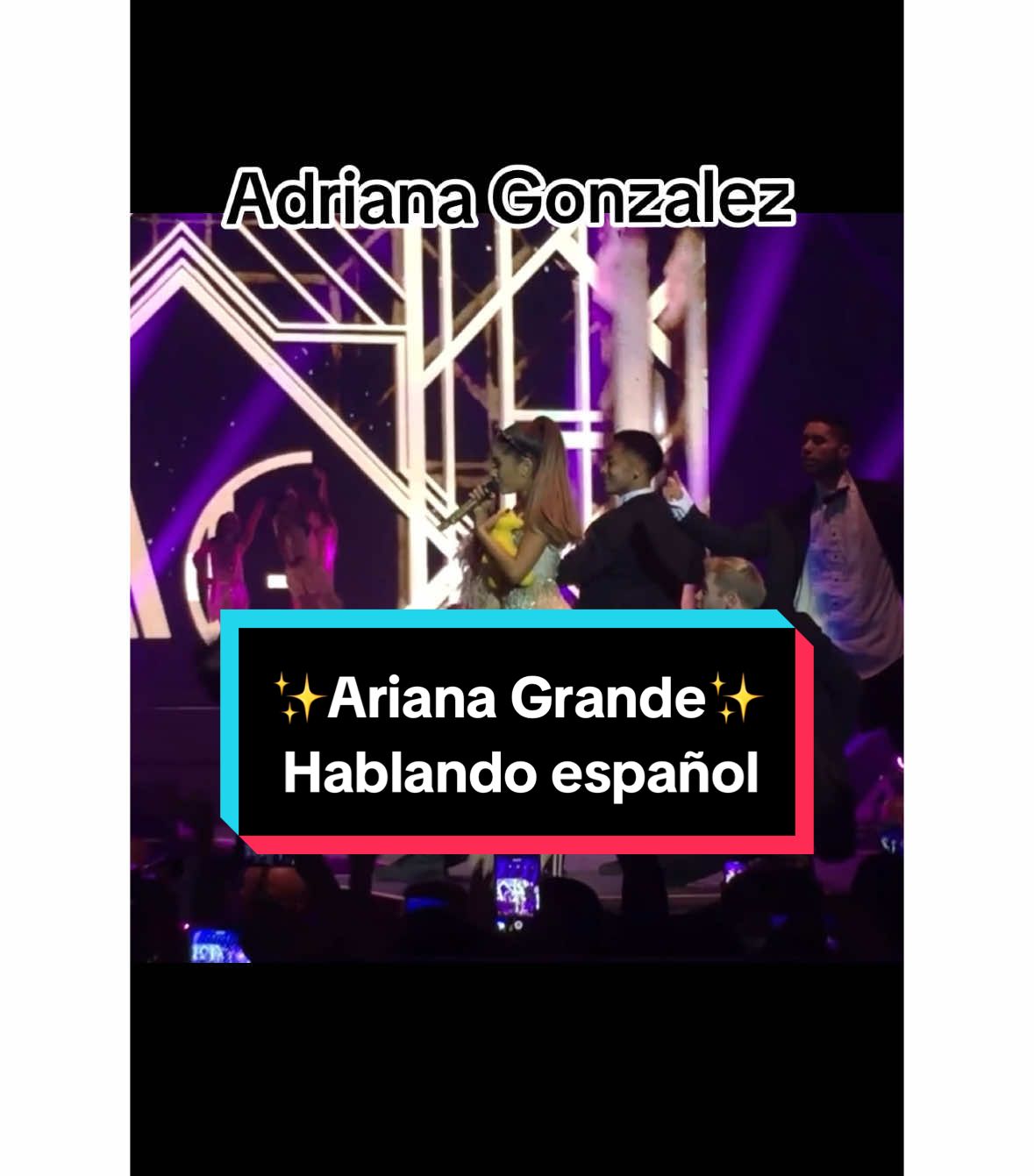 Adriana Gonzalez hizo de las suyas de nuevo🙈😂🤍 #arianagrande #ariana #arianator #arianators #arianagrandefan @arianagrande  