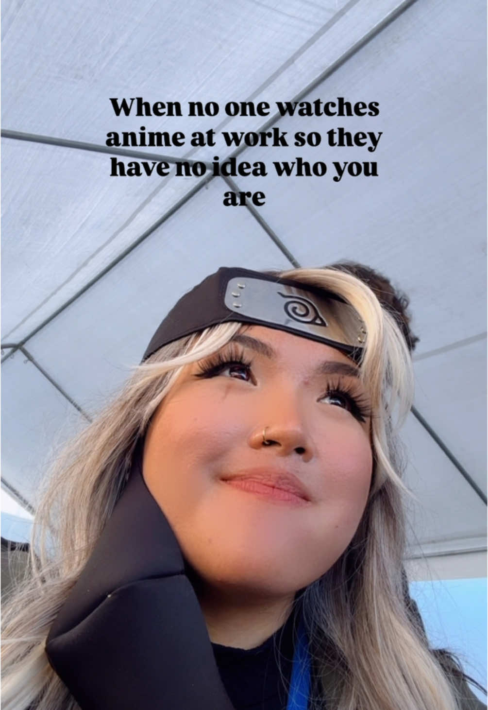 I was hoping to find more weebs at work with this cosplay but I was so wrong 🫠 #weebtiktok #happyhalloween #naruto #weebtok #fail #tiktokpartner 