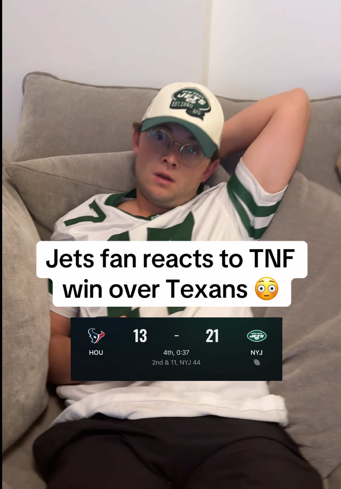 Is this a turning point for the New York Jets!? 🫣 #jets #newyorkjets #newyorksports #aaronrodgers #texans #tnf #thursdaynightfootball #jetsfandom 